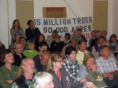 >Forests Forever canvassers lend their support at hearing in Mendocino County
